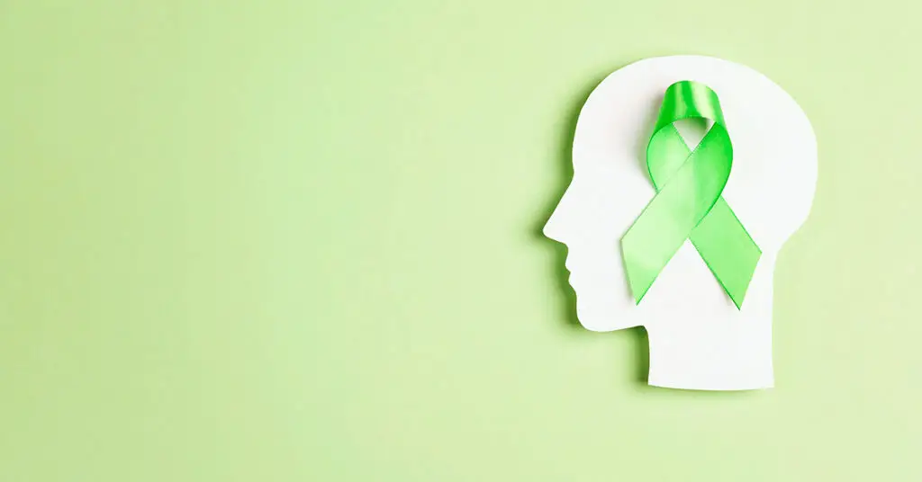 world-mental-health-day-green-awareness-ribbon-on-top-of-human-profile