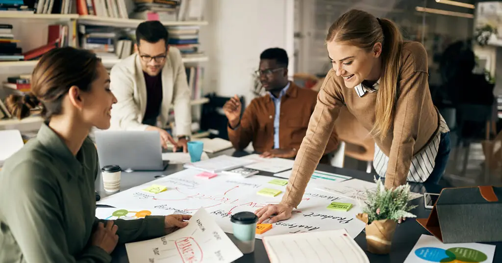 business-team-working-on-a-new-business-strategy-in-office