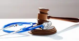 Gavel and stethoscope