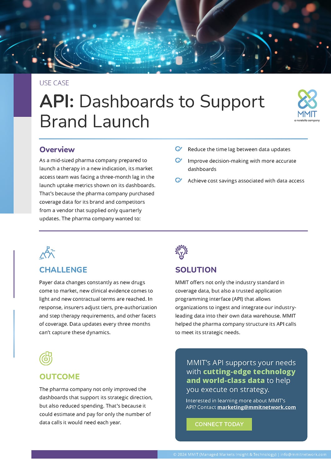 Use Case: API: Dashboards to Support Brand Launch | MMIT